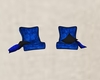 2 Blue  Back Chairs