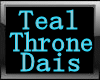 teal throne dais