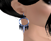 Blue Spike Earrings