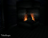 Dark Wooden Fireplace 
