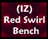 (IZ) Red Swirl Bench