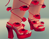 LOVE RED SHOES ROSES