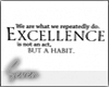 !7 Excellence Wall Quote
