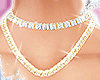 2 Tone Icy Necklace Set