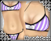 [H] Lilac Stripe Bikini