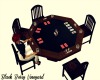 Poker Table Red/Black