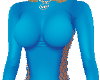 Fishnet Bodysuit Blue