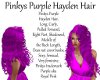 Pinkys Purple HaydenHair