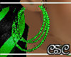 {CSC} VN2 Green earrings