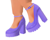 Purple Chunky Heels