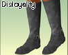 *D* Grey Suede Boots