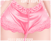 $K Pink Satin Shorts RLL