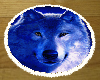 Arctic Blue Wolf Rug