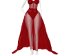 Vi Red sexy gown dress