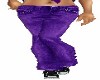 PURPLE SKINNY FLARE LEG