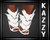 }KC{ White Feather Shoes