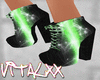 !V Boots Electric Green