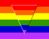Rainbow Flag w/ Triangle