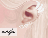 🌸 Earrings White Star