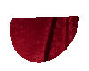 RS red half round rug