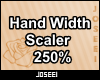 Hand Width Scaler 250%