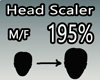 Scaler Head 195% M/F