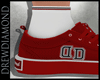 Dd- Red  Canvas &  socks
