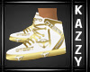 }KC{ White/Gold Shoe