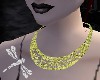 Mme Gold Lace Necklace