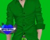 Green Button Up