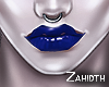 Blue Glossy Lipstick