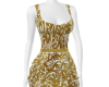 Gold Fringed Mini Dress
