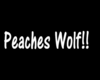 Peach Wolf Font Sign