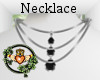Silver Black Necklace