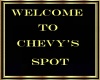 chevy spot welcome sign
