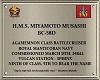 HMS Musashi Plaque