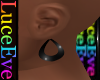 Black Loop Earrings DRV