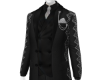 Shiny Black Wedding Suit