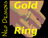 mens chunky gold ring