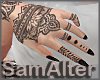 Henna hands nails MEHNDI