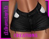 Bix SkullRoseB&W Shorts
