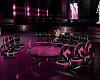 {WS} Pink/Blk Club Couch