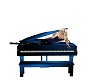 Blue Baby Grand Piano