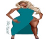 teal long dress