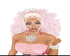 pink&sliver ombre veil