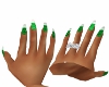 [KC]Green Glitter Nails