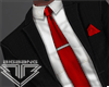 BB. Red Tie Black Suit