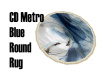 CD Metro Blue Round Rug