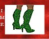 Green Sparkle Boots