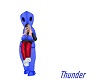 Blue alien costume F